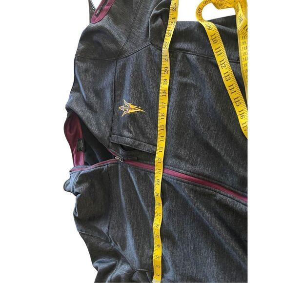 Colosseum Men's Gray Arizona State Sun Devils Anchor Full Zip Jacket Size XL - Picture 4 of 14